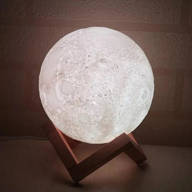 kAromatizer Luminaire Lampshade Full Moon 3D lamp light diffuser aroma essential oil USB Ultrasonic