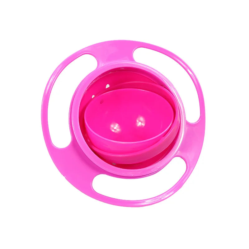 Universal baby feeding bowl Gyro Bowl Practical Design Children Rotary Balance Novelty Gyro Umbrella 360 Rotate Spill-Proof Soli