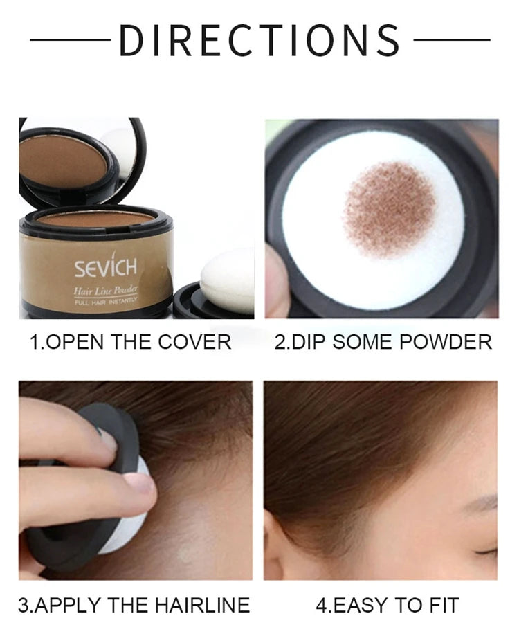 Sevich Light Blonde Color Hairline Shadow Powder Instantly Root Cover Up 4g Hair Fluffy Powder Hair Concealer Coverag Make up