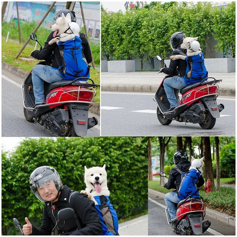 Hiking Pet Dog Carrier Travel Backpack Outdoor Ventilation Breathable Bicycle Motorcycle Outdoor Sport Mesh Bag Drop Shipping