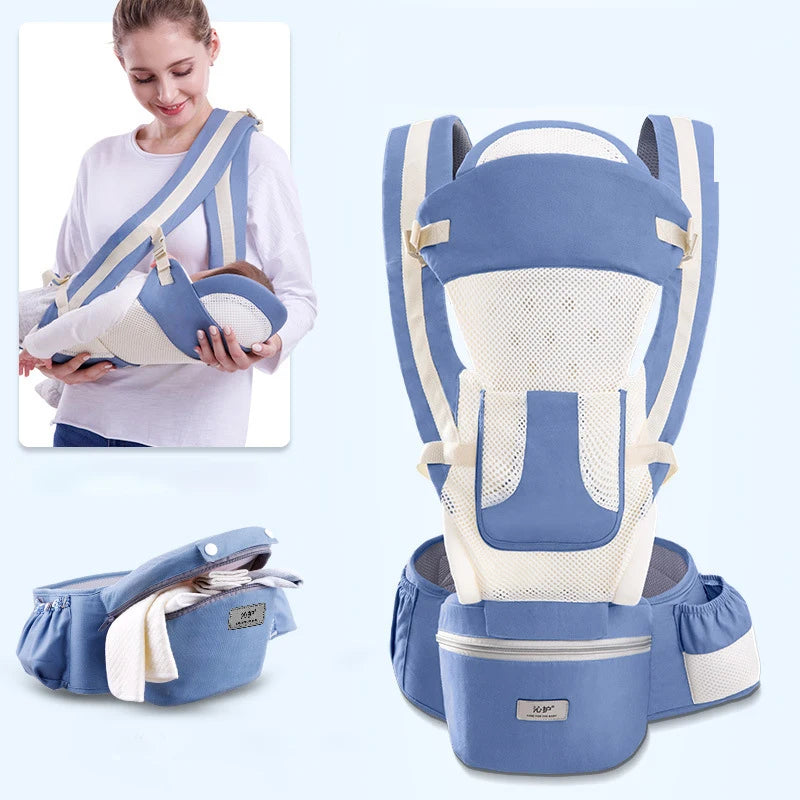 Newborn Ergonomic Baby Carrier Backpack Infant Baby Hipseat Carrier Front Facing Ergonomic Kangaroo Baby Wrap Sling Travel