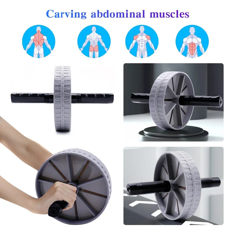 Workout AB Roller Wheel Non-slip Abdominal Wheel No Noise Abdominal Trainer Exercise Wheel Strengthen Muscle Exercise Equipment