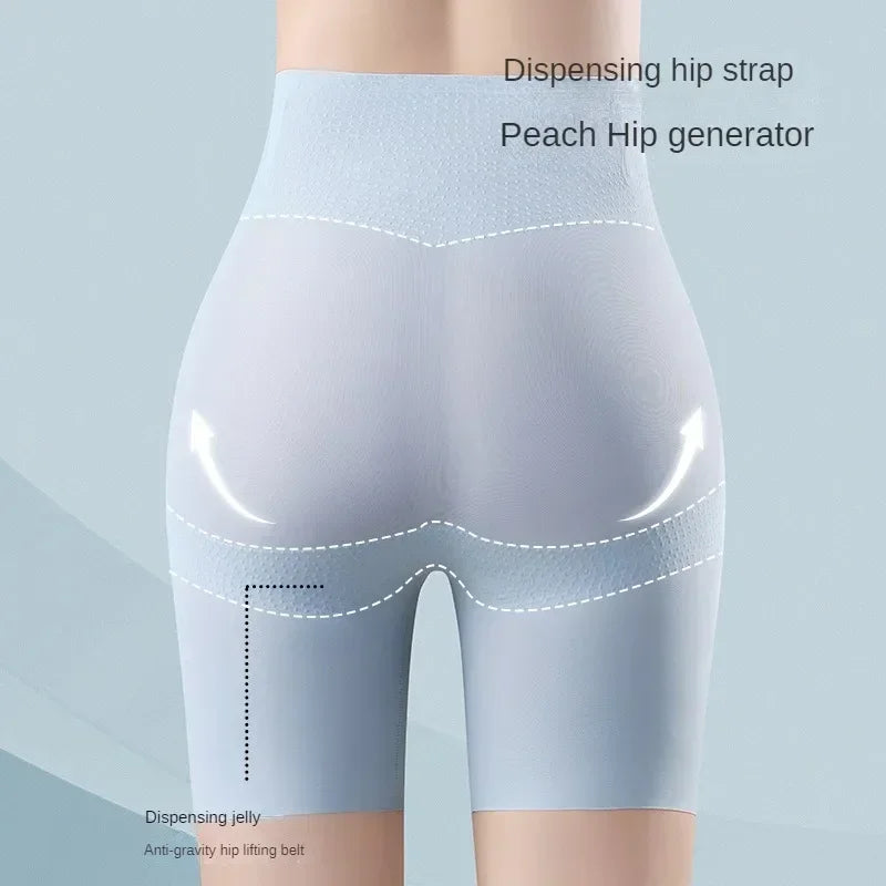 Seamless Body Shapers Women Ultra Thin Ice Silk Safety Shorts High Waist Flat Belly Reducing Panties Slimming Underwear