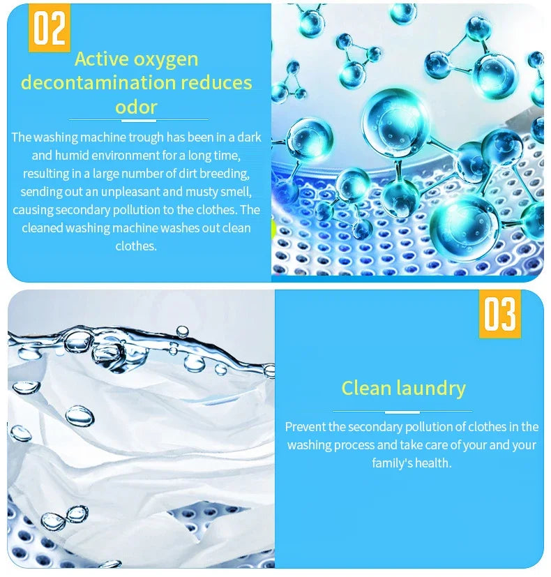 For Washing Machine Cleaner Washer Capsule Detergent Mini Laundry Powder Products Portable Cleaning Household. 4/8/12 PCS Home