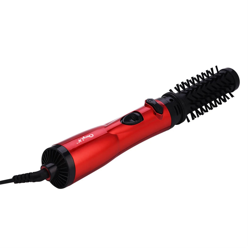 CkeyiN Hair Dryer Brush 2 In 1 Hot Air Spin Brush Curling Straightening Styling Auto-Rotating Ionic Round Blow Dryer Volumizer