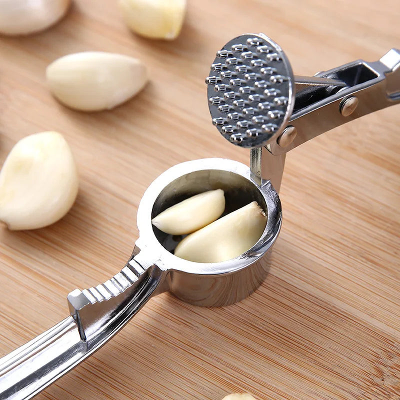 Stainless Steel Multifunction Garlic Press Crusher Kitchen Cooking Ginger Squeezer Masher Handheld Ginger Mincer Tools Garlic