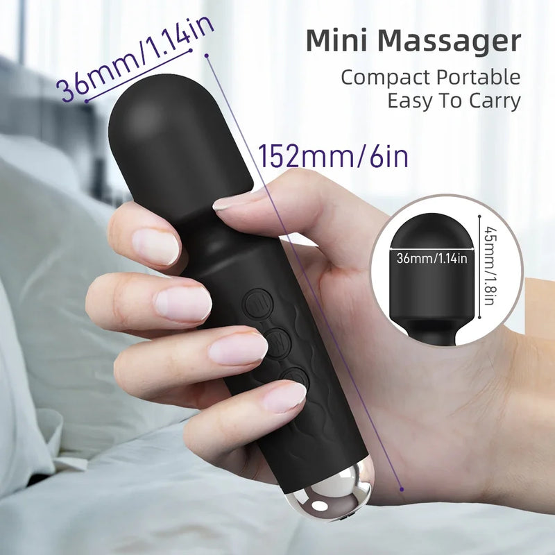 20 Speeds Powerful AV Vibrator for Women Nipple G spot Clitoris Stimulator Magic-Wand Dildo Female Masturbation Adult Sex Toys