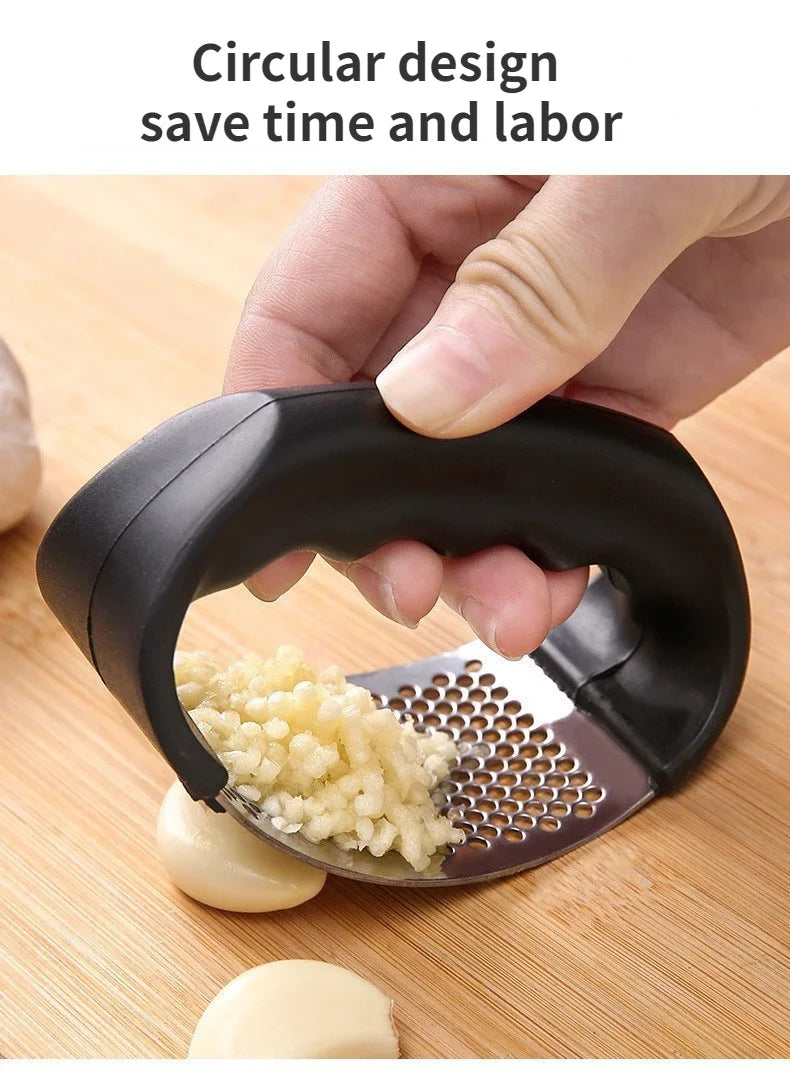 Stainless Steel Garlic Press Manual Garlic Maker Kitchen Multifunctional Household Shoot Garlic Crush Squeeze Garlic Tools